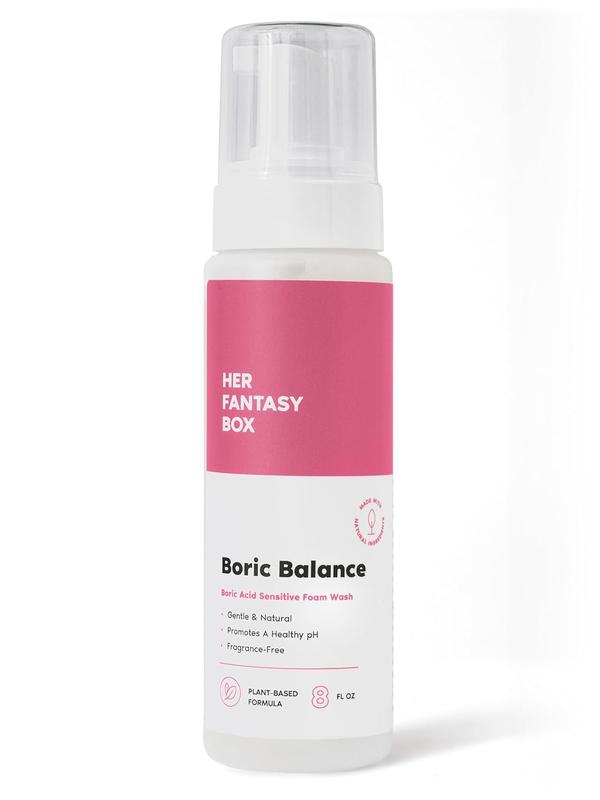 Boric Balance Yoni Foam Wash - pH-Balancing & Gentle Cleansing Formula for Feminine Hygiene - Comfort