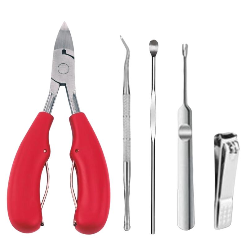 Ingrown Toenail Cutters Tool Set (4-Piece) Lightweight Manicure Nail Care Stainless