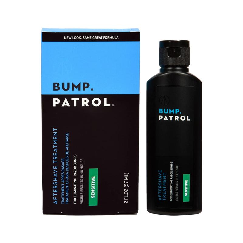 Bump Patrol Sensitive Strength Aftershave Formula - Gentle After Shave Solution Eliminates Razor Bumps and Ingrown Hairs - 2 Ounces Foam Moisturizer