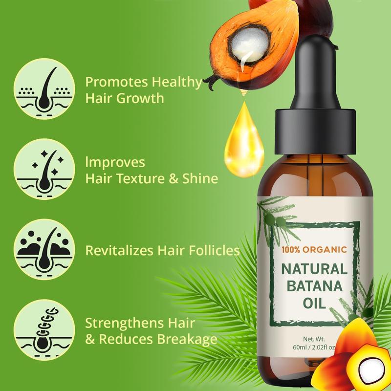 Raw Batana Oil for Hair Growth from Honduras, Dr. Sebi Hair Oil 100% Natural and Pure