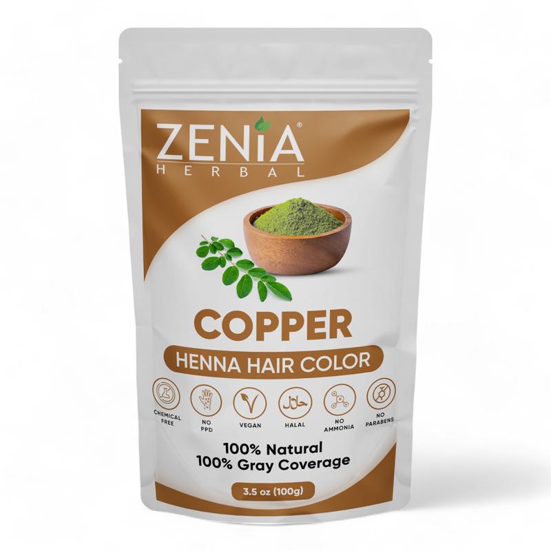 Zenia All Natural Henna Based Hair Color Powder Hair Dye