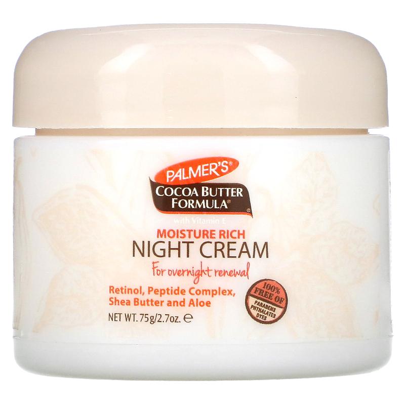 Palmer's Cocoa Butter Formula with Vitamin E, Moisture Rich Night Cream, 2.7 oz (75 g)