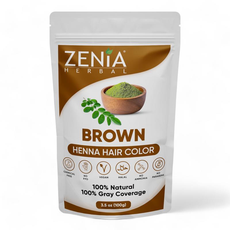 Zenia All Natural Henna Based Hair Color Powder Hair Dye