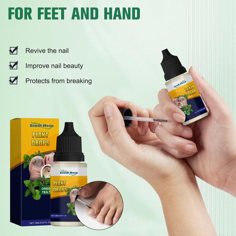 2 Counts Natural Plant Extract Drops Nail Oil, Moisturize and Strengthen Your Nails with Nourishing Plant Drops, Promote Strong And Healthy