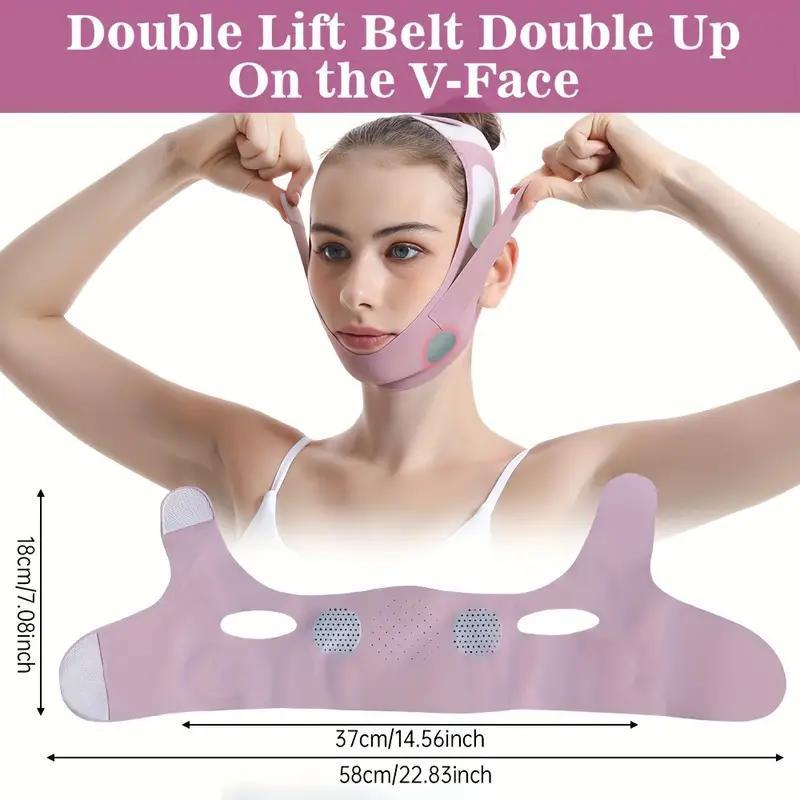 Comfort Breathable Graphene V face liftine Belt – Reusable, Breathable Contour Band for At-Home Use Unscented, Perfect Gift Skincare