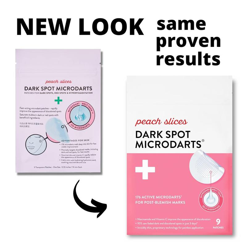 Peach Slices MicroDarts | For Post-Blemish Redness | Self-Dissolving | Niacinamide, Vitamin C, Hyaluronic Acid, and Cica | Vegan | Cruelty Free | 9 Patches