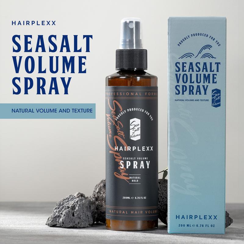 Hairplexx Sea Salt Volume Hair Spray for Natural Thick and Volumizing Look with Matte Hold for Both Women and Men - 6.7 fl oz (pack of 2 pcs)