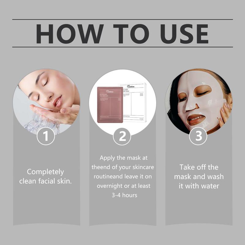 [90% People Choose] Bio-Collagen Overnight Face Mask, Korean Glass Skin Face Masks Skincare, Bio Collagen Face Mask Overnight, Hydrating Overnight Hydrogel Mask, Anti Wrinkle Mask Pore Minimizing