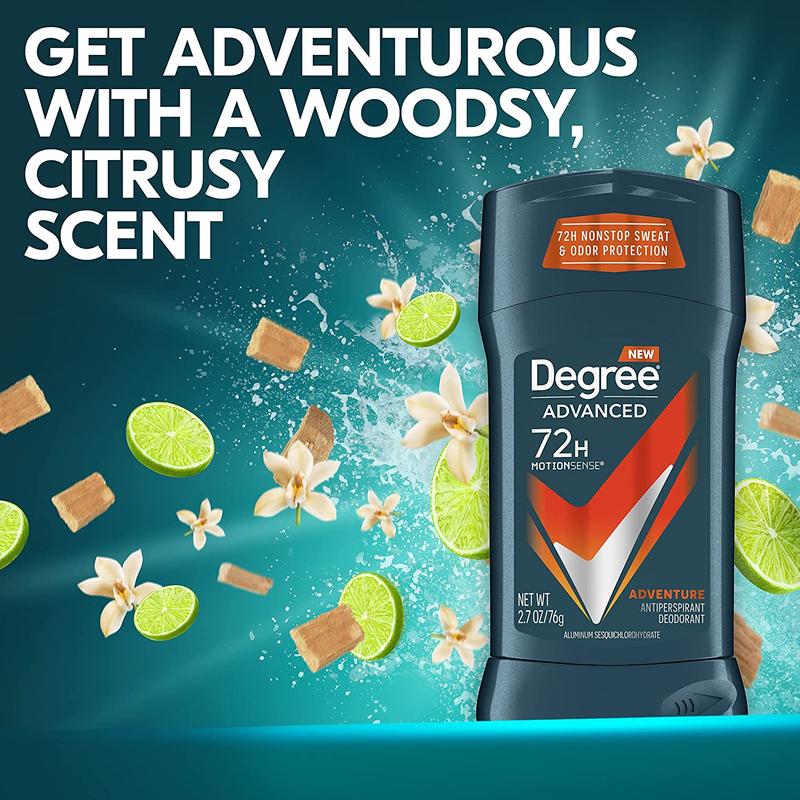 Men Antiperspirant Deodorant Adventure Freshness and Odor Protection Deodorant for Men 2.7 Oz, (Pack of 4) Woodsy, Stick No brand