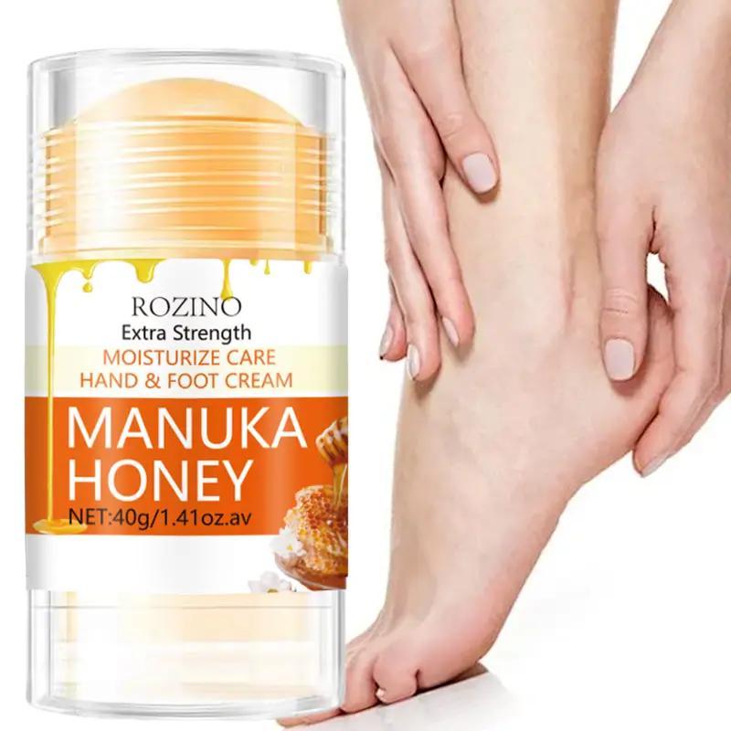 40g Honey Hand & Foot Care Stick, Hydrating Hand & Foot Moisturizer For Rough and Cracked Skin, Daily Skin Care For Hands, Elbows and Feet