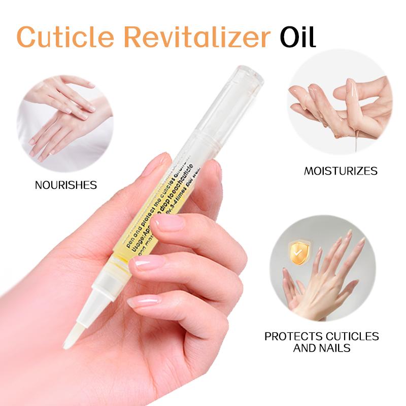 Cosmetic Radiant Nail Growth Oil Cuticle Revitalized Oil Pen for Nail Moisture,Growth,Strength and Brightening,Remedy for Damaged Skin,Brittle Peeling Thin Nails,15 gram,Orange,Intensive Nourishing Nail Care Repair Nail Art nail growth