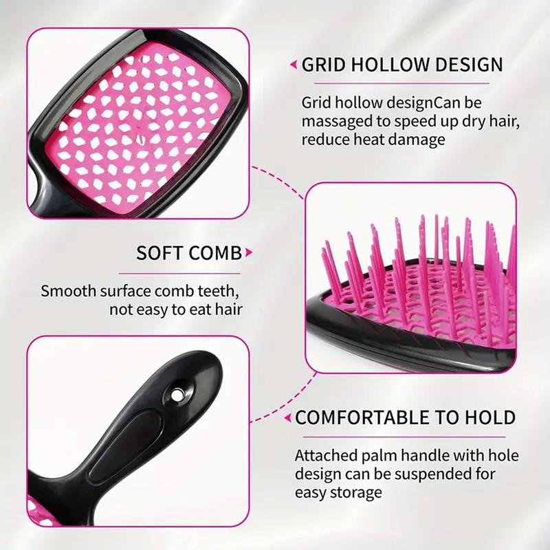 Detangling Hair Brush,Detangling Brush for Curly, Wet and Dry Hair, Easily Removes Tangles,Ideal for Curly Hair, Enhances Shine & Smoothness