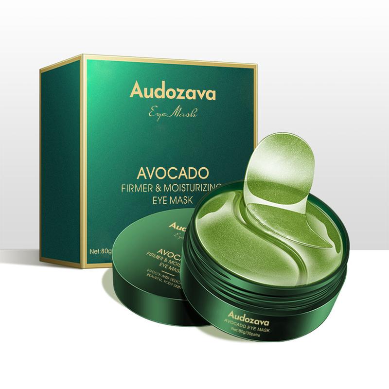 AUDOZAVA Avocado Eye Mask, Natural EssenceHydrating Eye Mask, Moisturizing underEye Patches Eye Gel Pads for SoothingDark Circles, Eye Treatment, Puffiness &Wrinkles, Nourishing Eye Mask