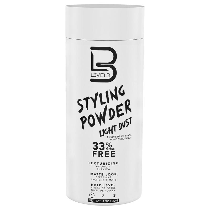 Level 3 Light Hold Styling Powder - Natural Matte Hairstyle - Texturizing and Volumizing