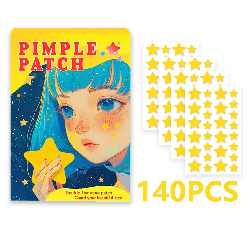 Star Shaped Acne Patch, 1 Box Hydrocolloid Acne Cover Patch, Pore ​​Cleansing Patch, Skin Care Product for Women & Men