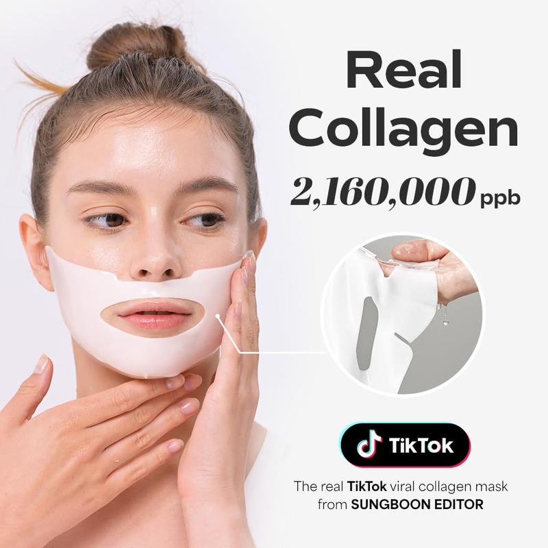 Sungboon Editor - Deep Collagen Evening Glow Skin Essentials | OVERNIGHT COLLAGEN MASK 4-PACK & SERUM