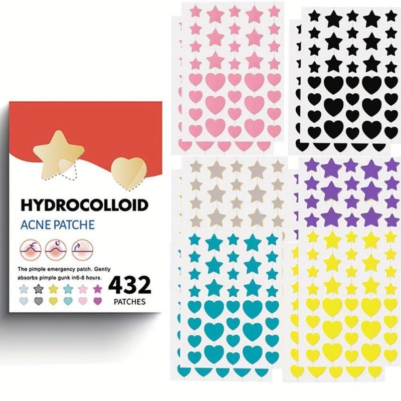 Hydrocolloid Acne Patch, 432-Count Per Box Star Shaped Invisible Acne Cover Patches, Skin Care Product for Women & Men