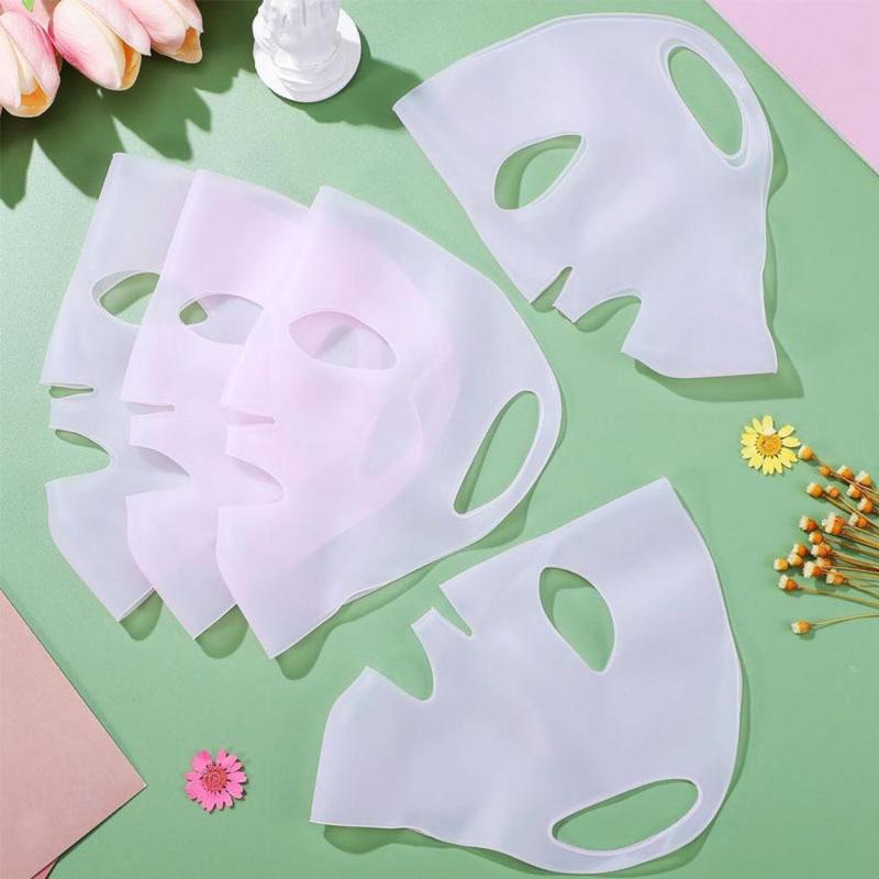 Reusable Silicone Face Mask, 6 Counts Moisturizing Face Mask, Face Care Mask, Skin Care Tool for Women & Girls