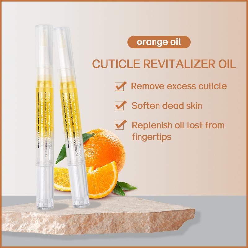 Cosmetic Radiant Nail Growth Oil Cuticle Revitalized Oil Pen for Nail Moisture,Growth,Strength and Brightening,Remedy for Damaged Skin,Brittle Peeling Thin Nails,15 gram,Orange,Intensive Nourishing Nail Care Repair Nail Art nail growth