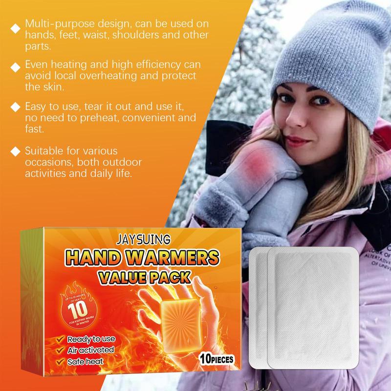 Disposable Hand Warmer, 10pcs box Portable Hand Warmer, Breathable Odorless Body Warmer, Special Personal Care Product for Women & Men