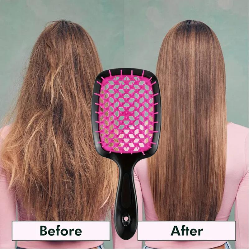 Detangling Hair Brush,Detangling Brush for Curly, Wet and Dry Hair, Easily Removes Tangles,Ideal for Curly Hair, Enhances Shine & Smoothness