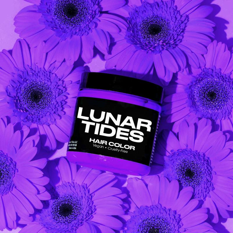 Lunar Tides Bright Violet Hair Color Semi-permanent - Orchid Purple  4oz