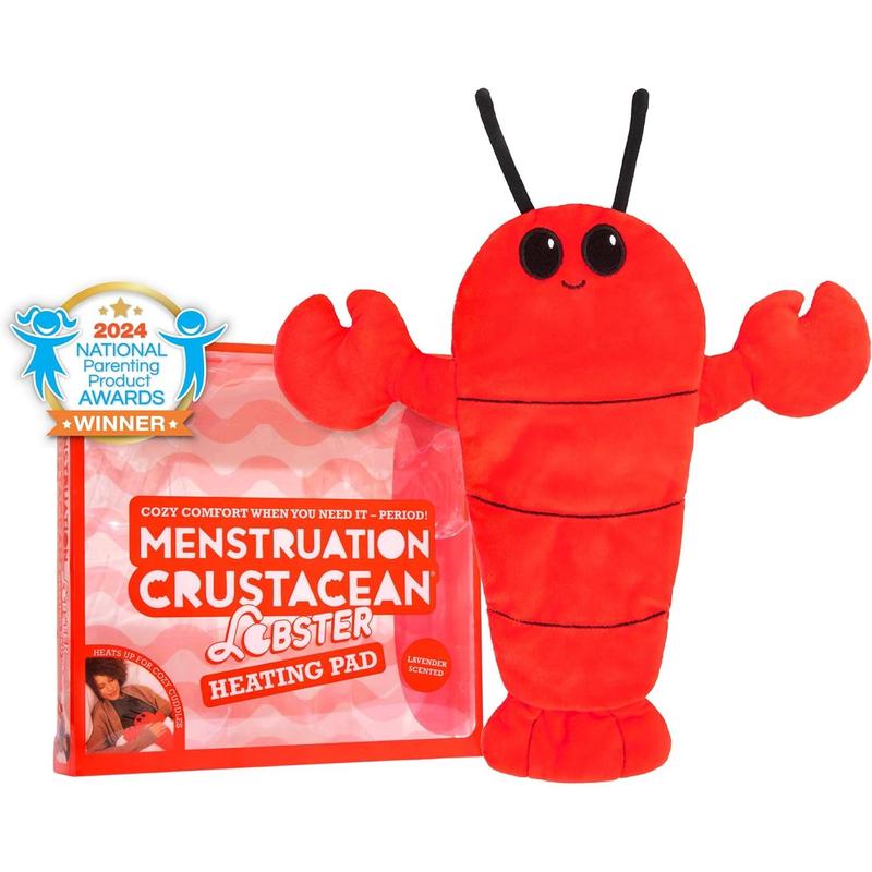 Menstruation Crustacean Lobster – The Original Viral Cuddly & Cute Plush Lavender Scented Heating Pad for Cramps