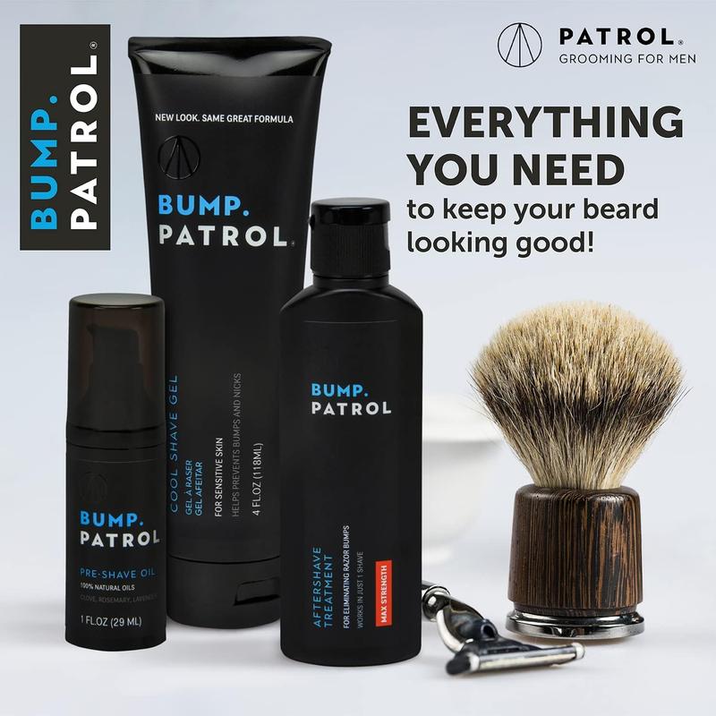 Bump Patrol Sensitive Strength Aftershave Formula - Gentle After Shave Solution Eliminates Razor Bumps and Ingrown Hairs - 2 Ounces Foam Moisturizer