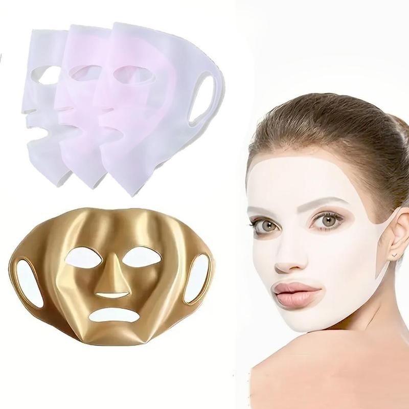 Reusable Silicone Face Mask, 6 Counts Moisturizing Face Mask, Face Care Mask, Skin Care Tool for Women & Girls